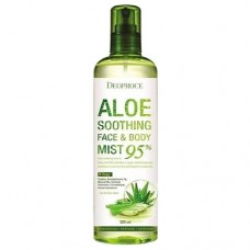 Успокаивающий спрей с 95% алоэ вера для лица и тела / Deoproce Aloe Soothing Face & Body Mist 95% 410ml