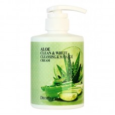 Очищающий увлажняющий массажный крем с алоэ вера / Deoproce Clean & White Cleansing & Massage Cream Aloe 450g