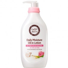 HAPPY BATH Daily Moisture Oil In Lotion (Rose) 450ml / Лосьон для тела с экстрактом розы