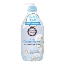 HAPPY BATH Pure Cotton Flower Body Shower 900g / Гель для душа с ароматом цветка хлопка 
