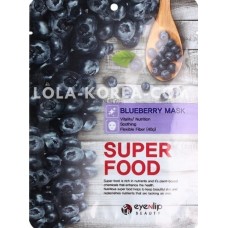 Eyenlip Super Food Blueberry Mask 10ea / Набор тканевых масок "Черника"