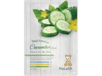 Meloso Total solution cucumber mask 25g /  Маска тканевая на основе огурца