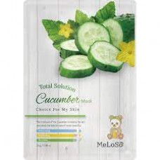 Meloso Total solution cucumber mask 25g /  Маска тканевая на основе огурца