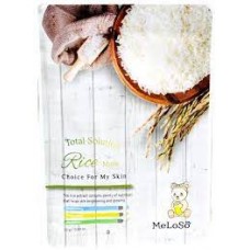 Meloso Total solution rice mask 25g /  Маска тканевая с экстрактом риса