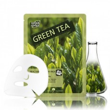 MAY ISLAND Real Essence Green Tea Mask Pack (25ml x 10ea) / Тканевая маска для лица с экстрактом зеленого дерева 25мл*10ш